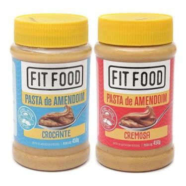 Imagem de Kit 2 Pasta de Amendoim Integral Cremosa FIT FOOD 450g