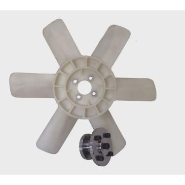 Imagem de Kit Flange c/ Hélice Ventilador Para Adaptar Motor mwm 2.8 Sprint 06 Cilindros Engesa Fase 1 P7679
