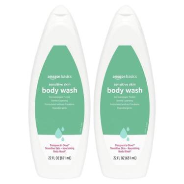 Imagem de Sabonete líquido Amazon Basics Sensitive Skin 650 ml, pacote com 2