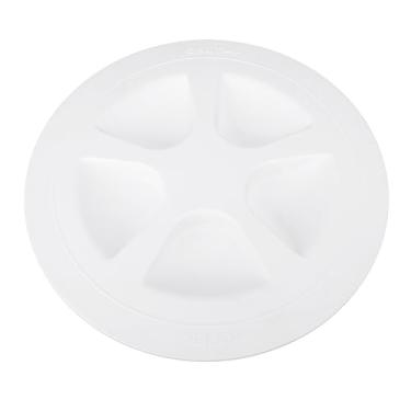 Imagem de Tampa de Acesso Ao Convés de Barcos de 8 Polegadas Redonda Placa de Convés de Inspeção Duradoura para Os Iates Motorhomes (Branco)