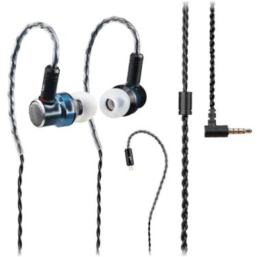 Imagem de TINHIFI C0 com microfone e todos os fones de ouvido abertos de liga de alumínio - impressionante com DAC no ouvido HIFI som e jogos, adequado para homens (Blue black gradient, C0 3.5MM No Mic)