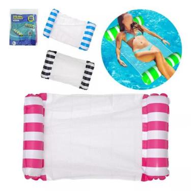Imagem de Colchão Inflável Rede Piscina Cama Flutuante Reclinável - Sun Way, Azu