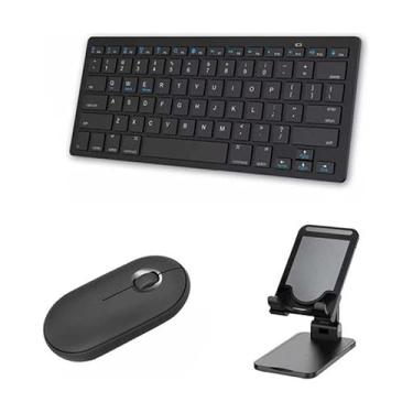 Imagem de BDNET, Teclado E Mouse Bluetooth + Sup Para Tablet Amazon Fire Hd10