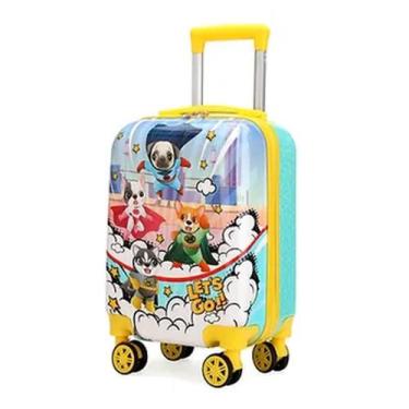 Imagem de Mala Infantil Escolar Viagem Bordo Patrulha Let's go 10kg ABS Rígido R