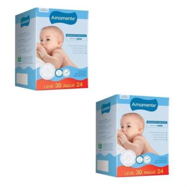 Imagem de Kit 2 Absorvente Para Seios Amamente Semina 30 Unidades CADA