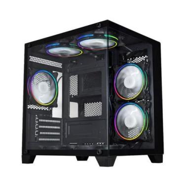 Imagem de Gabinete Gamer K-MEX Aquario CG-0305 Micro ATX - Preto