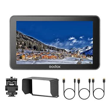 Imagem de Godox GM6S Monitor de câmera 4K de 5,5 polegadas 1200nit monitor de vídeo ultra brilhante para câmera DSLR 1920 * 1080 IPS controle de toque entrada e saída HDMI personalizado 3D LUT
