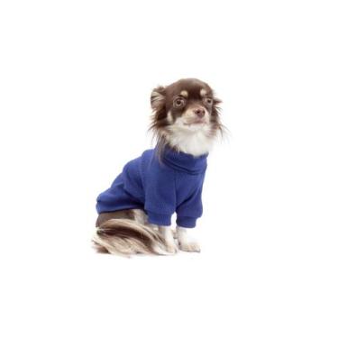 Imagem de Cacharrel de Malha para Cachorro e Gato Pet - Bichinho Chic, Azul, 1