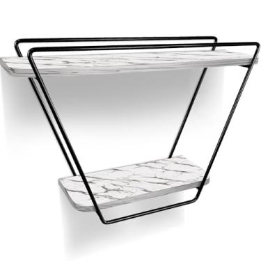 Imagem de Prateleira Nicho Industrial Arrow De Parede - preto/vulcano