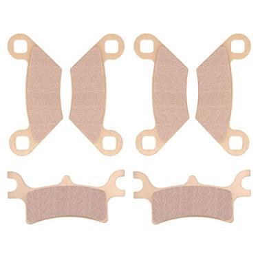 Imagem de Conjunto de pastilhas de freio sinterizadas dianteiro e traseiro para Polaris Sportsman 400 500 600 700 800, Magnum 325 330 500 conjunto de pastilhas de freio de substituição 2201398 2200465