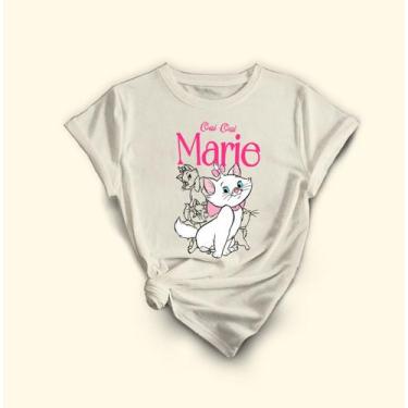 Imagem de Camiseta Gata Marie Com Estampa Exclusiva .100% Algodão - Lobo Sete, O