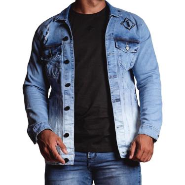Imagem de Jaqueta Jeans Degradê Destroyed Masculina Codi Jeans-Masculino