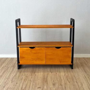 Imagem de Aparador de Madeira Pinus Linea de 3 Prateleiras Ample com 2 Gavetas C