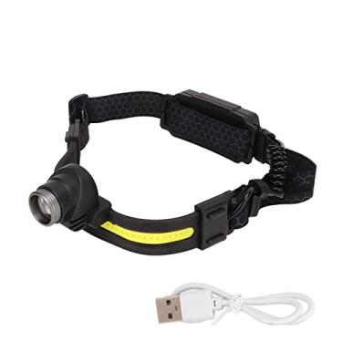Imagem de USB LED recarregável faróis XPG Sensor Cob Zoom Lanterna principal da faixa para a cabeça para pesca ao ar livre Caminhando de camping REPARAÇÃO DE CARRO RELAÇÃO