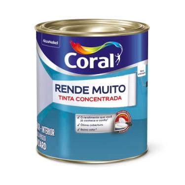 Imagem de Tinta Acrílica Rende Muito Fosco Branco 900ml Coral