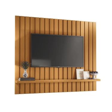 Imagem de Painel Ripado Pisa 160x135 com Prateleira Flex-EdeCasaMoveis