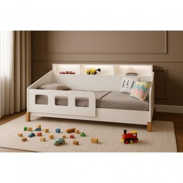 Imagem de Cama Montessoriana Juvenil Mavi Com Grade Lateral De Segurança