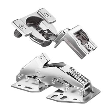 Imagem de Ｂｅｓｇａ 2x Dobradiças de porta de armário para RV, dobradiças de armário suspensas com mola hidráulica de fechamento suave para motorhomes e campistas de