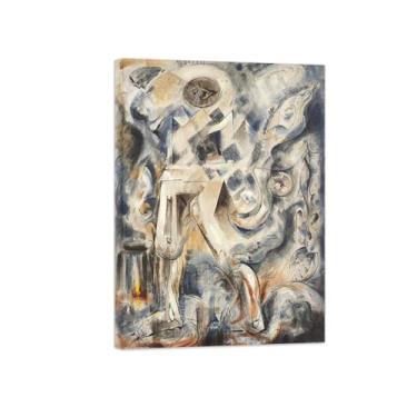 Imagem de Abstrato lona wall art pinturas famosas-Nuvens-Poster e impressões para decoração casa pronta para pendurar 50x70cm20x27in Tela Embrulhada