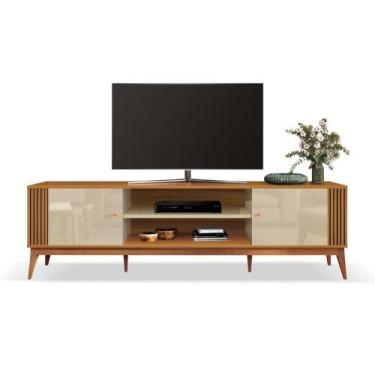 Imagem de Rack Bancada Para Sala Tv Até 75" Legacy Cedro / Off White - EDN