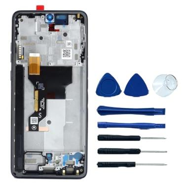 Imagem de Ygpmoiki G Stylus 2025 Display LCD Touch Screen Digitizer Replacemet com moldura azul para Motorola Moto G Stylus 5G 2025 XT2517 XT2517-1