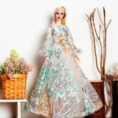 Imagem de Conjunto De Acessórios De Roupas De Boneca De Luxo Bordado De 32 Cm Br