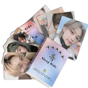 Imagem de KPOPBP SKZ Cartão fotográfico a laser 50 peças Kpop LOMO conjunto de cartões de álbum de 5 estrelas; cartões fotográficos, presente para fãs, filhas, meninos e meninas