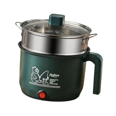 Imagem de IEUDNS Panela elétrica de arroz, panela de macarrão instantâneo de 600 W, utensílios de cozinha para cozinhar bife, bolinho de massa, mingau, macarrão frito, Vaporizador de aço Inoxidável