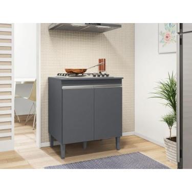 Imagem de Balcão Multiuso Cooktop Andreia p/ 4 ou 5 Bocas 80 cm AJL Móveis - Cin