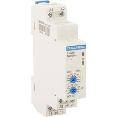 Imagem de Relê Temporizador Tramontina Estrela-Triângulo 24-240 V 1S A 10M Ac/Dc 8 A Ac-1 Ou 2 A Ac-15