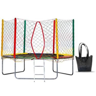 Imagem de Cama elástica 2,44 premium suporta 165 kg - TRAMPOLIM
