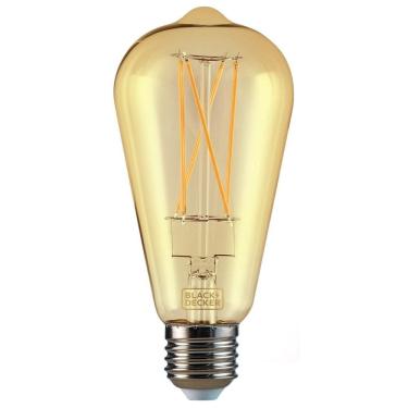 Imagem de Lâmpada Black+ Decker Âmbar Filamento Led St64 3W Bivolt