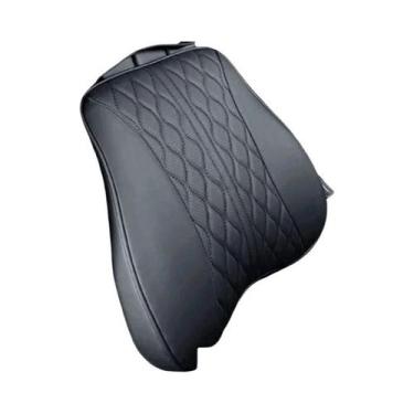 Imagem de Almofada De Pescoço Para Carro Em Espuma Viscoelástica E Couro Com Sup