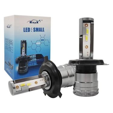 Imagem de Par Lâmpada Ultra Led Small H1 H3 H4 H7 H11 H27 Hb3 Hb4 6000k 12/24v 45w 8400 Lumens Ray-x
