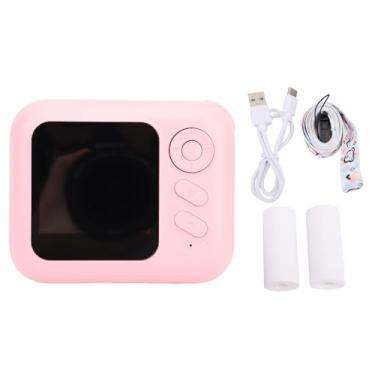 Imagem de Jectse Câmera Instantânea de Zoom Digital de 48MP HD, Tela de 2 Polegadas, Timer, Impressão Sem água Em B&W, Construção de Silicone ABS, Luz Solar Lightable, Clara, Duradouro (Róseo)