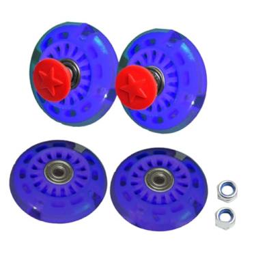 Imagem de UGPLM Peças de reposição criativas profissionais para serviços pesados ​​Roda giratória de PU sólida Roda sólida para carrinho de praia Carrinho de praia, Roxo Escuro