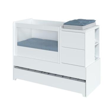 Imagem de Berço Cômoda Multifuncional Sol e Mar - Divicar - Divicar Móveis, Bran