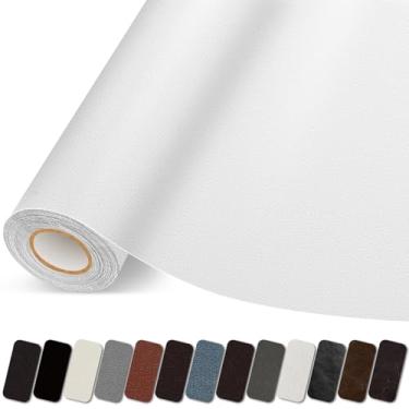 Imagem de Lifenion Patch de reparação de couro, fita autoadesiva de reparação de couro, grande kit de patch de vinil para sofás, sofá, móveis, assentos de carro, cadeiras de escritório, armários, bolsas