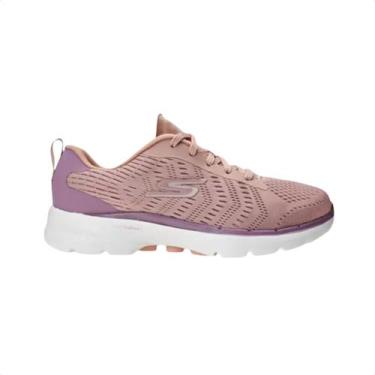 Imagem de Tênis Running Feminino Skechers Go Walk 6-Bold Vision Rosa, Mve, 36