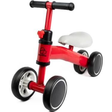 Imagem de Bicicleta‎‎ Andador‎‎ Balance ‎‎De Equilíbrio Sem Pedal Infantil Bebe 4 Rodas - BENIBEE (Vermelho)