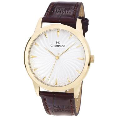 Imagem de Relógio CHAMPION masculino couro CN20588S