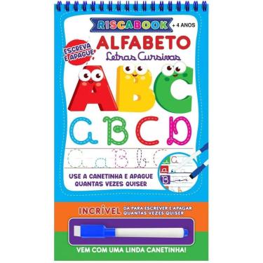 Imagem de Escreva E Apague - Riscabook - Alfabeto - Letras Cursivas