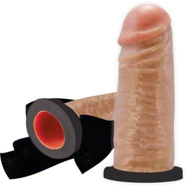 Imagem de Capa Peniana Soft Realistica Macia Original 16 cm Oca Alargada.