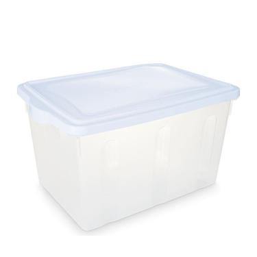 Imagem de Caixa Plastica Organizadora Transparente Grande 38 Litros - Plasvale Transparente