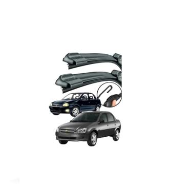 Imagem de Kit Par Palhetas Automotiva Limpadores Para-brisa Corsa Classic 95/16