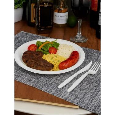 Imagem de Kit 150 Peças Descartavel Refeição Festa Churrasco P21cm - crg
