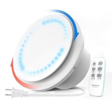Imagem de Exaustor de banheiro de 15 cm com controle remoto, bidirecional, 6 velocidades, atualizado, potente ventilador de ventilação de baixo ruído, motor CC 3000 RPM DC, ventiladores de ventilação doméstica