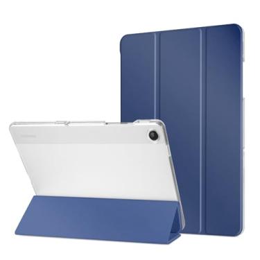 Imagem de HOICHOE Capa para Galaxy Tab A9+/A9 Plus 5G 11 polegadas 2023, capa protetora inteligente de suporte fino com capa traseira de policarbonato translúcido fosco para Galaxy Tablet A9+ (SM-X210/X216/X218