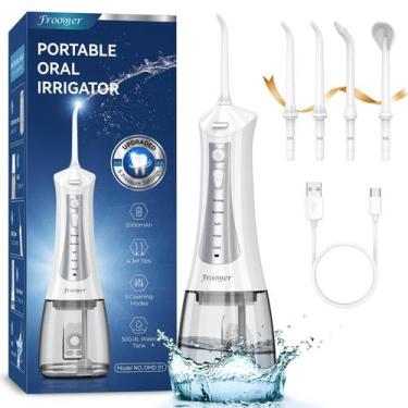 Imagem de Water Flosser Froomer sem fio recarregável 300 ml branco