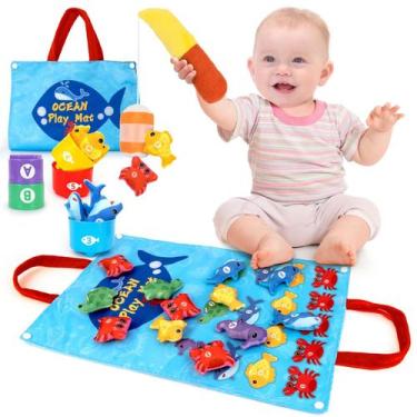 Imagem de Jogo de pesca com brinquedos para crianças Montessori Toys de 1 a 3 an